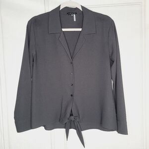 1.State Tie Front Blouse